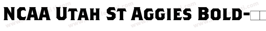 NCAA Utah St Aggies Bold字体转换